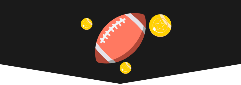 Illustration of American football fan tokens