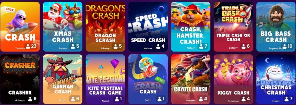 TrustDice crash games