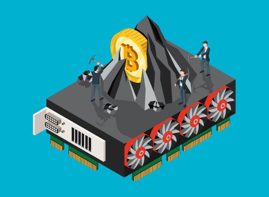 Illustration of Bitcoin mining