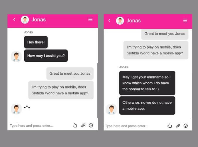 Slotilda World customer support