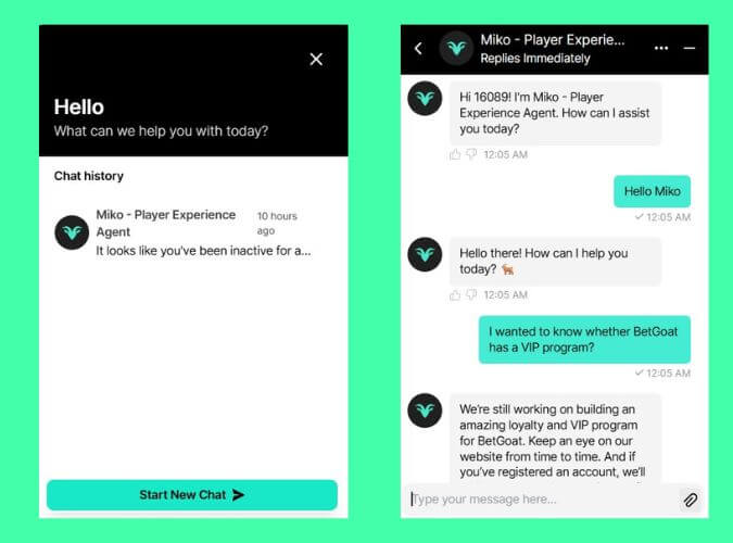 BetGoat customer support
