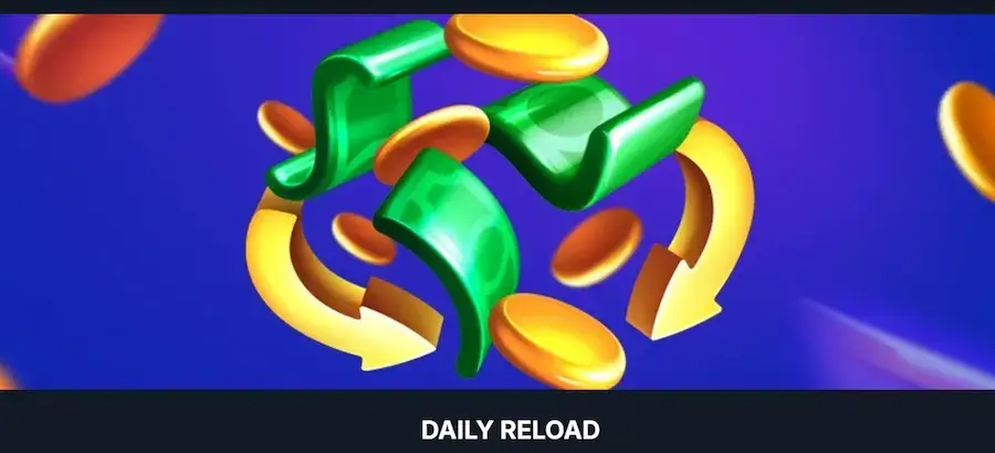 Daily Reload bonus up to $100 at Casinobet Casino.