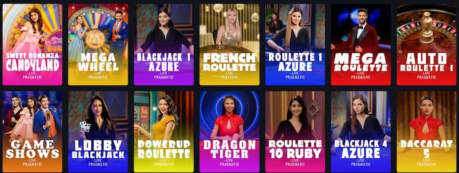 live casino titles