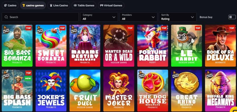 slot selection