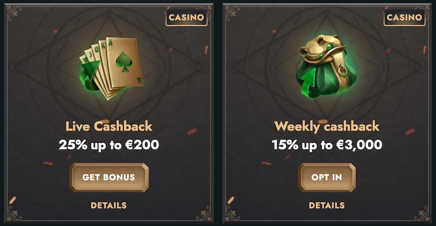cashback packages