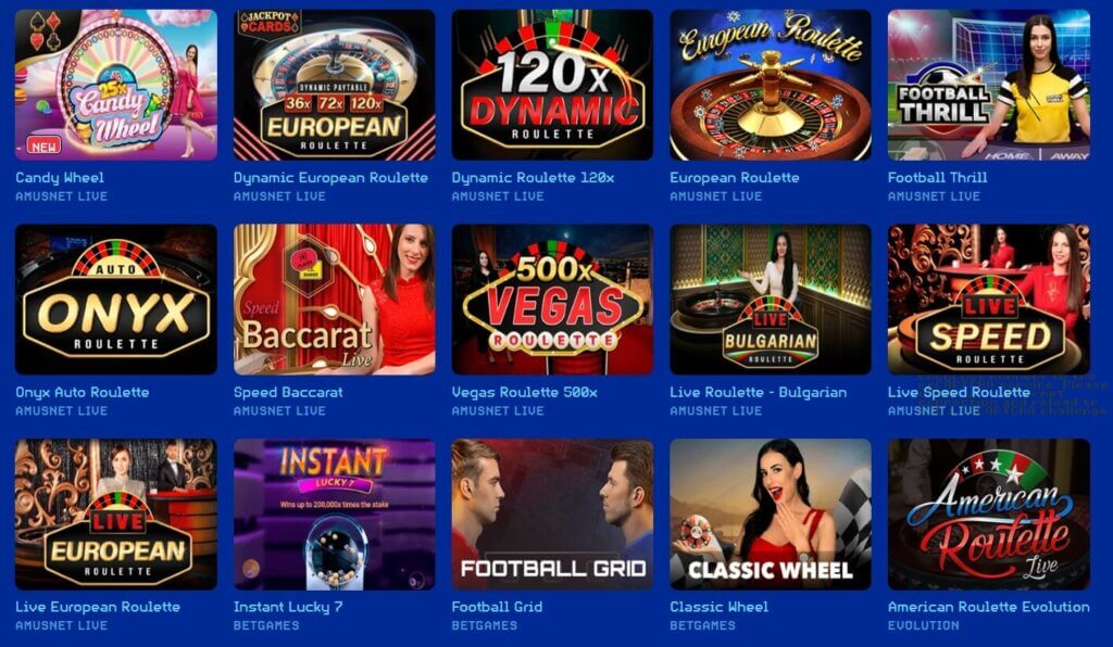 Spinly live casino
