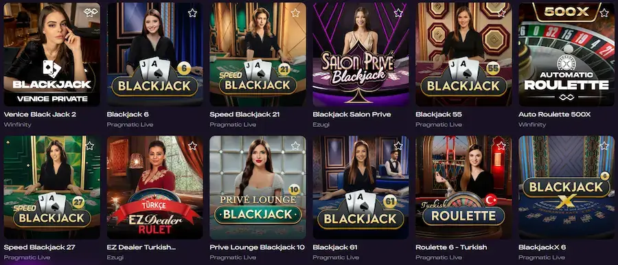 Live Casino at Glitch Spin.