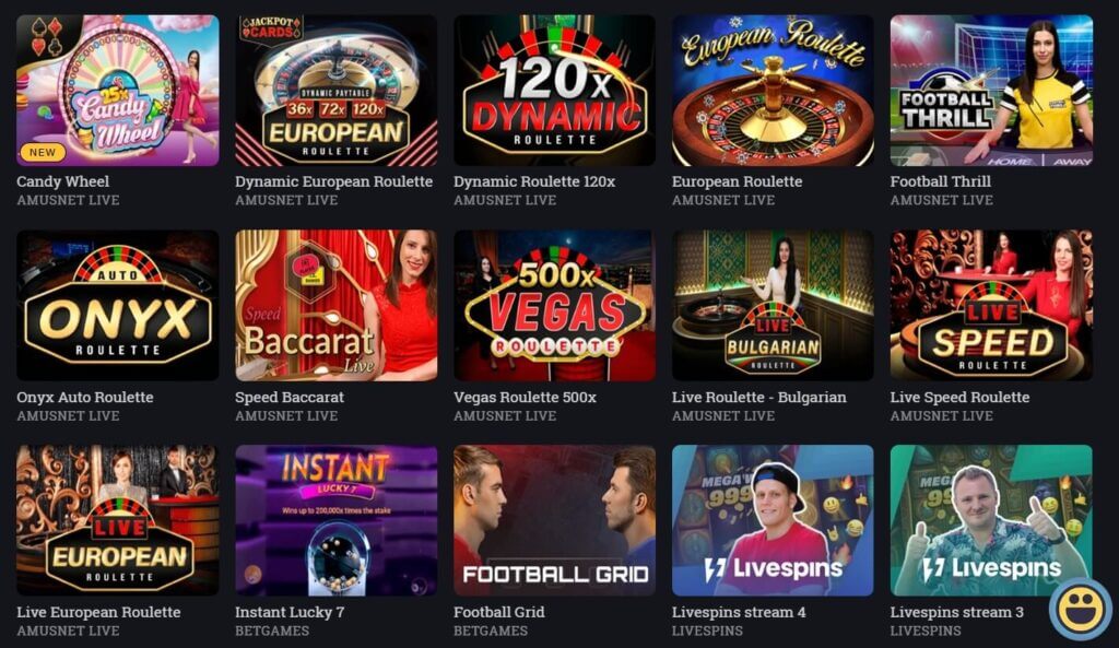 Bspin live casino
