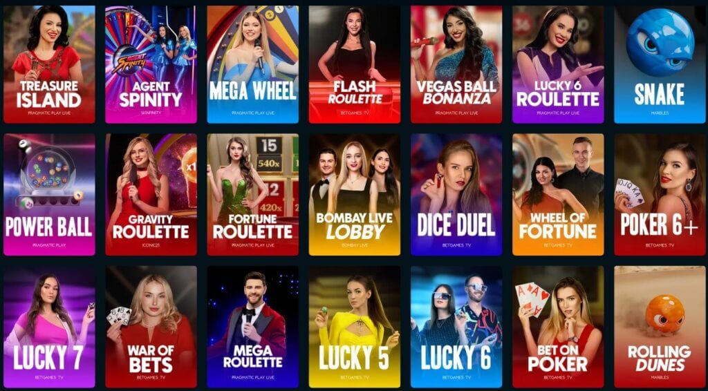 Mega Dice live casino games