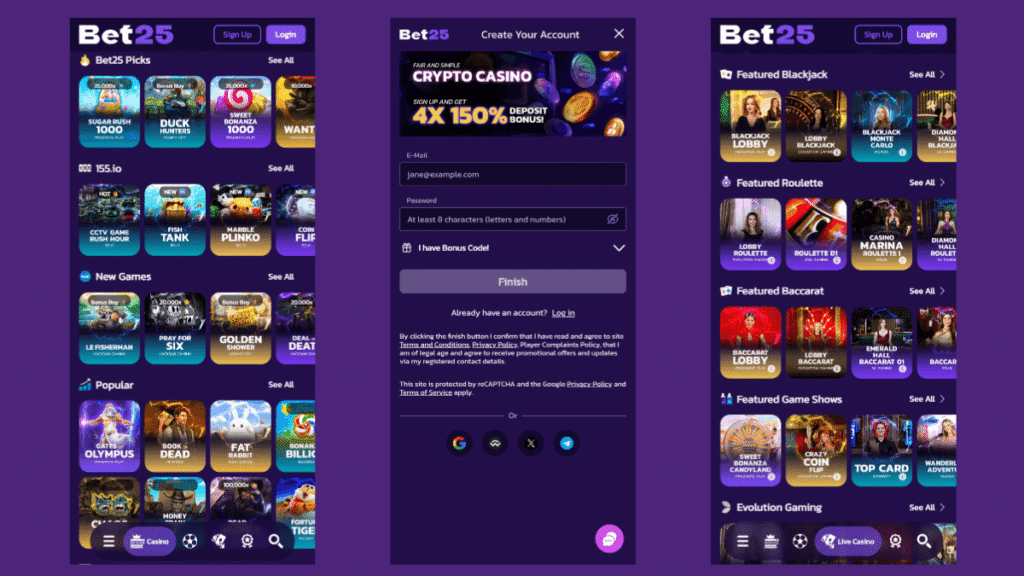 Bet25 mobile