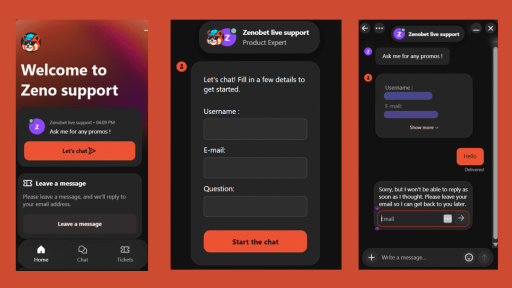 ZenoBet.io customer support