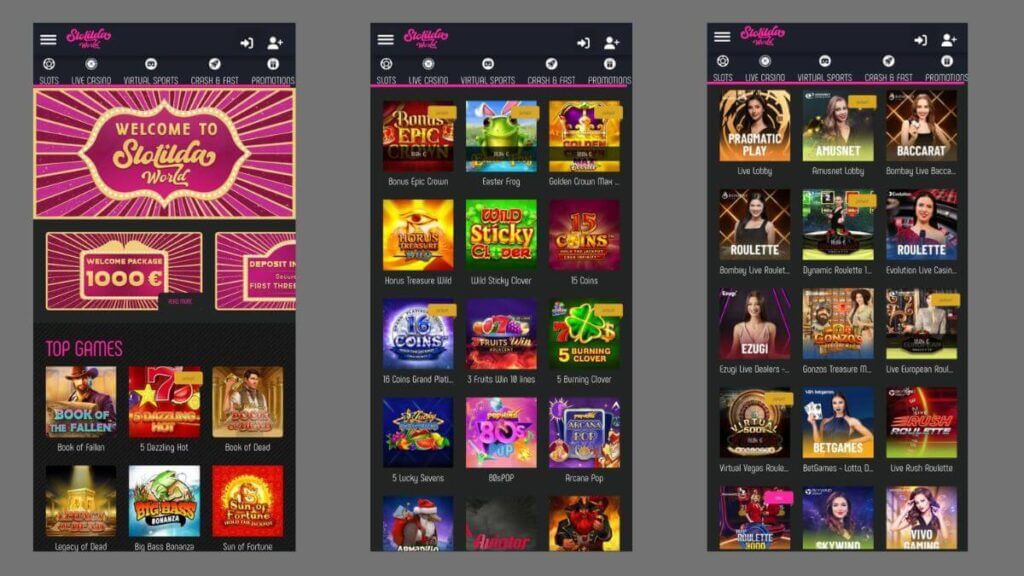 Slotilda World mobile