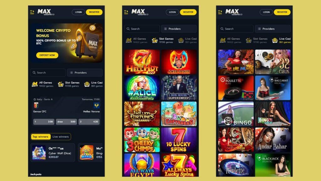 Max Casino Mobile
