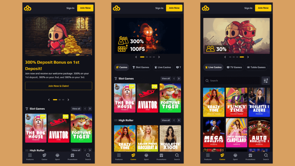 Chancer Casino on mobile