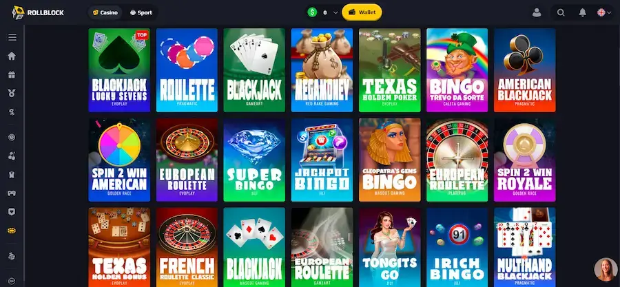 Other games at RollBlock.