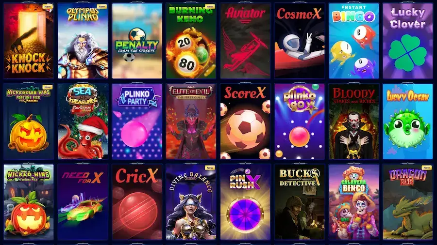 Other types of games at WishWin.