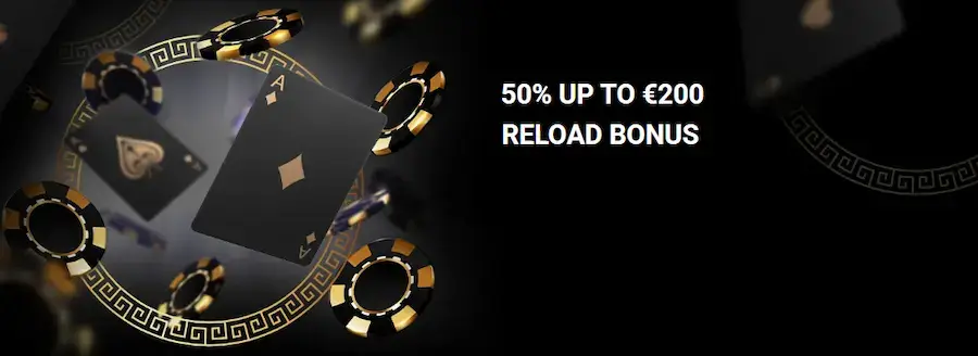 Reload Bonus - 50% up to €200 Every Week at Olympusbet Casino.