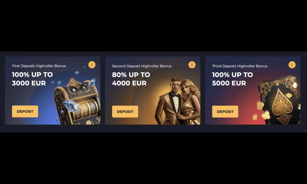 High Roller Bonus in three parts