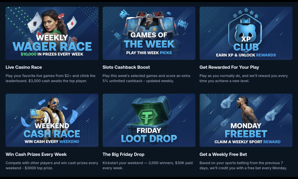 Promotions and tournaments at Betpanda
