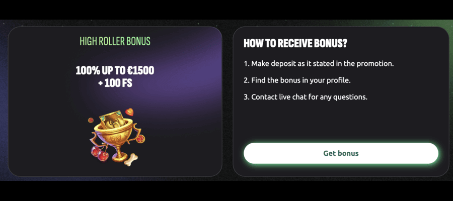 High Roller Bonus