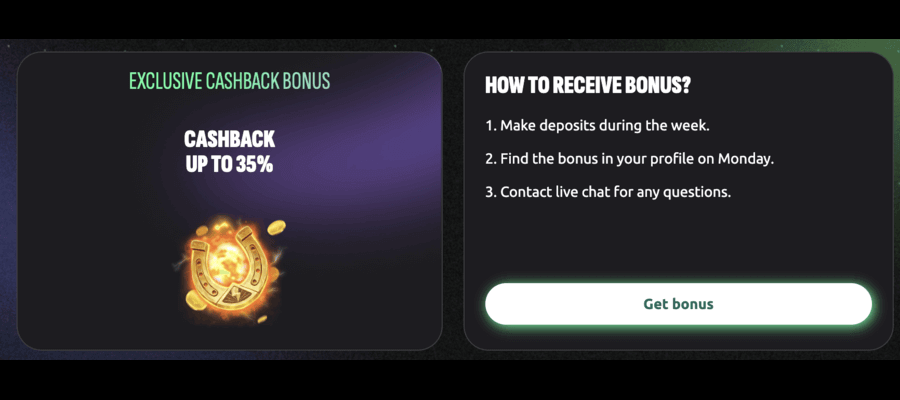 Cashback Bonus on Net Losses
