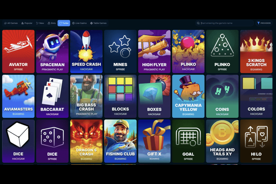 Other types of games at Luckiest