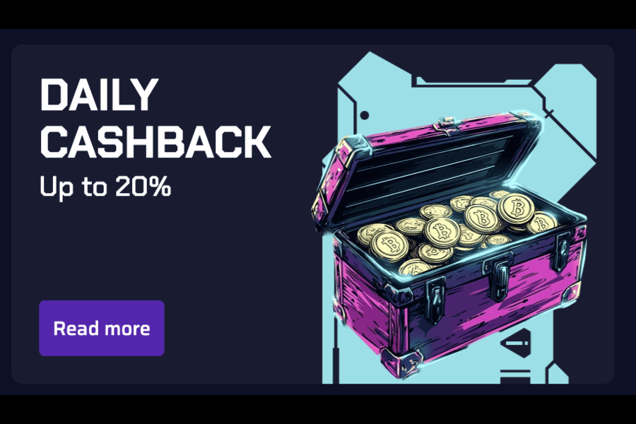 20% Daily Cashback Bonus at Betory casino