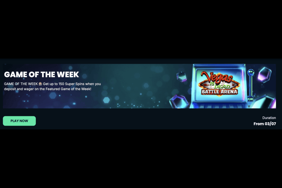 Super spins bonus at mega dice casino