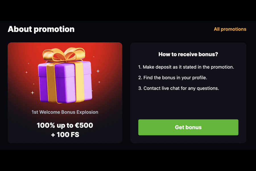 Betflare casino review: 1st welcome bonus explosion