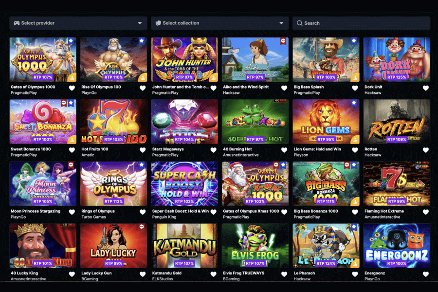 Popular slots at Betflare