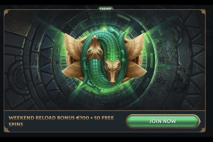 Weekend reload bonus at Talismania Casino