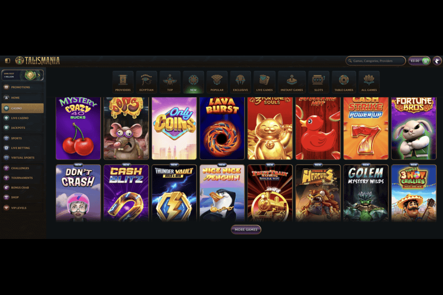 New games released at Talismania