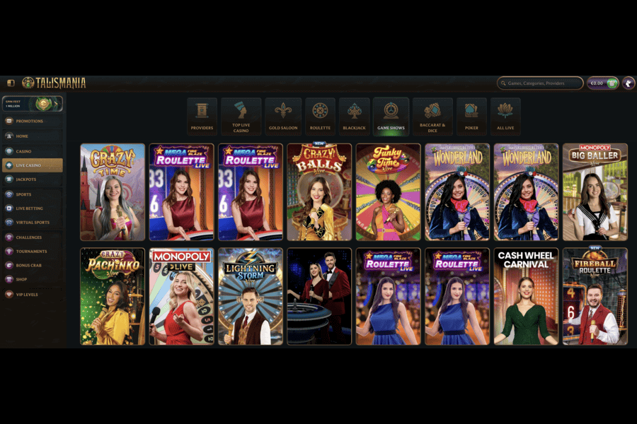 Game shows at Talismania