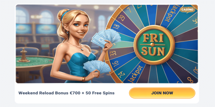Weekend Reload Bonus at Beteum Casino