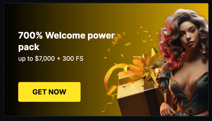 Welcome bonus featured at MenaceKing casino review