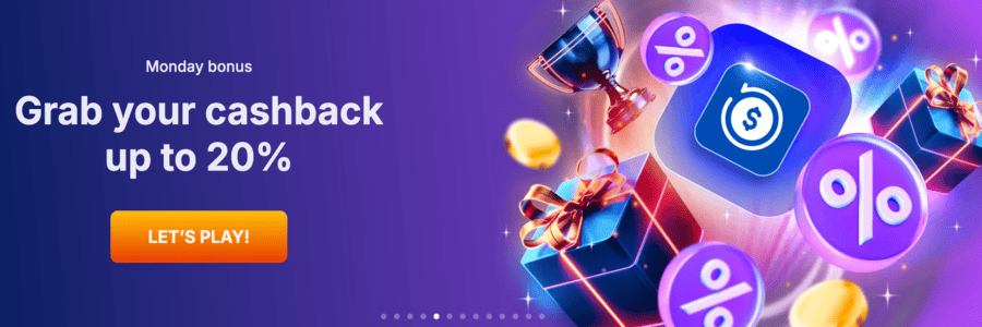 Monday Bonus Cashback at OnlyWin Casino