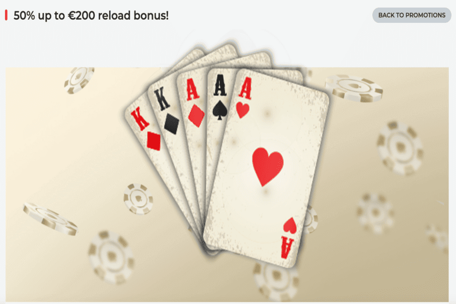 Reload bonus at RealSpin Casino