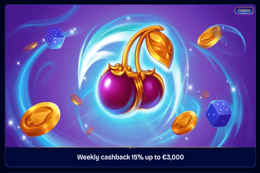 Cashback Bonus at WishWin Casino for top VIPs