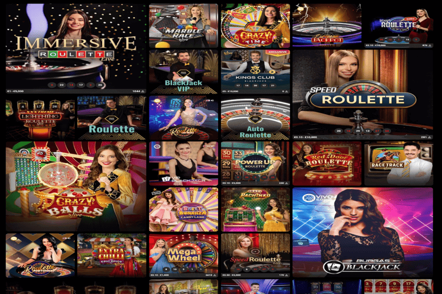 Live casino games at Olympusbet