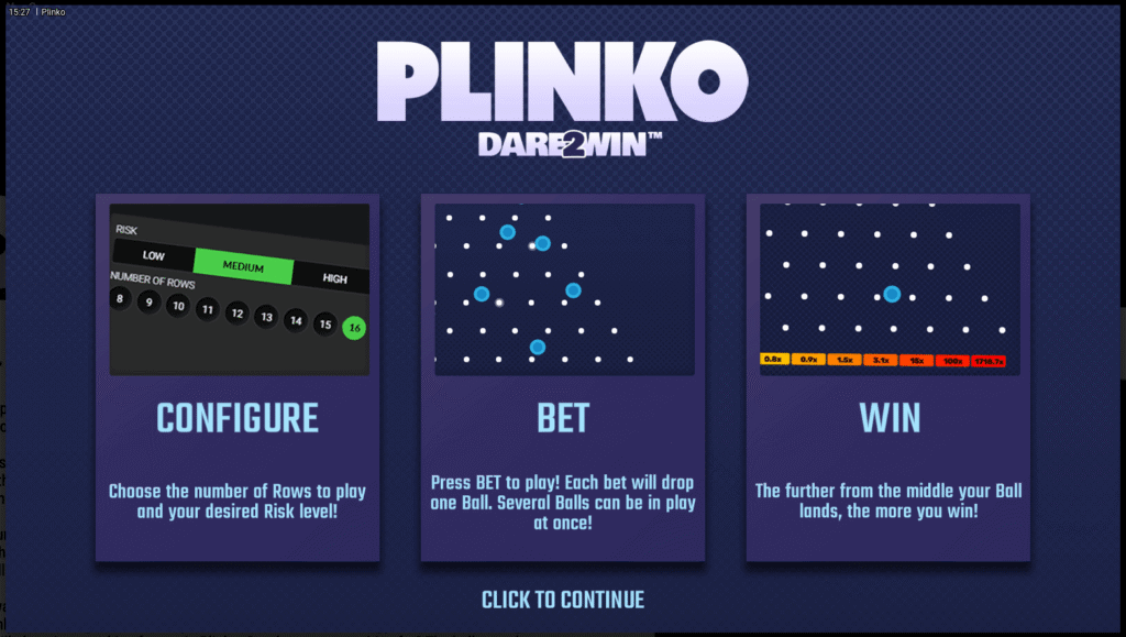 Plinko Dare2Win by Hacksaw Gaming