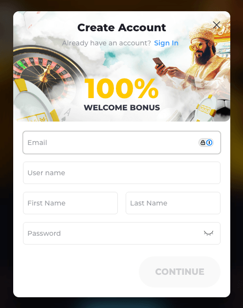 YYY casino registration