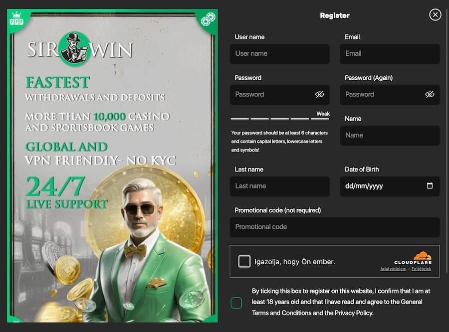 SirWin review registration