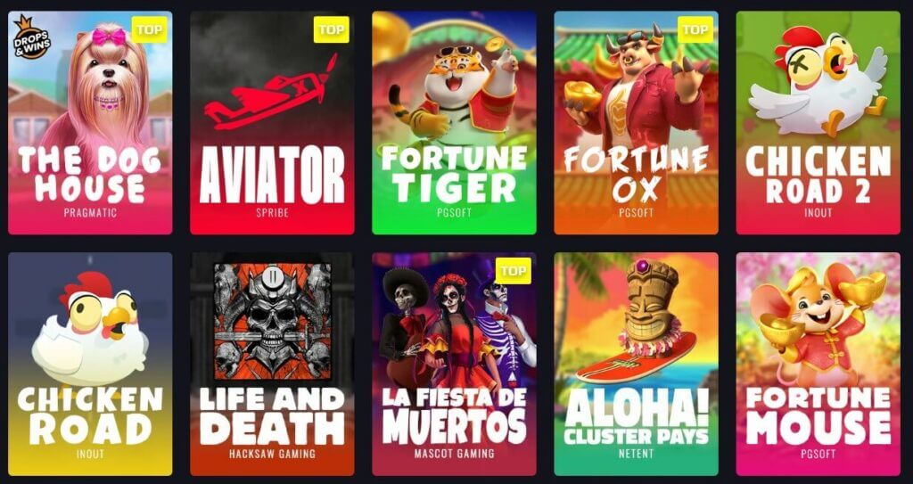 Slots at Chancer Casino