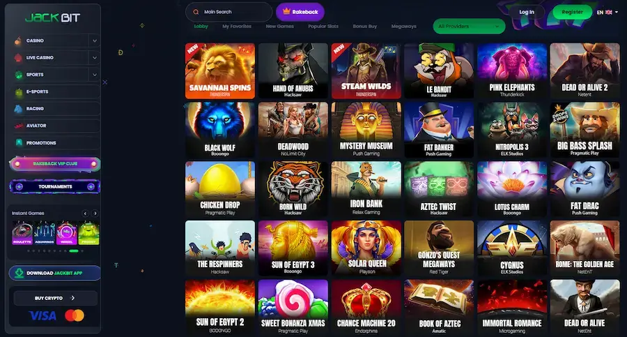 Slots at Jackbit.