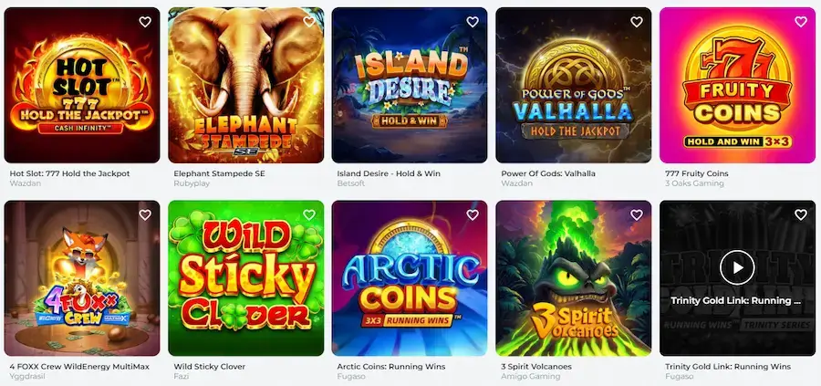 Slots at RealSpin Casino.