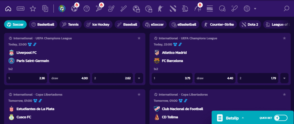 Bet25 sports betting