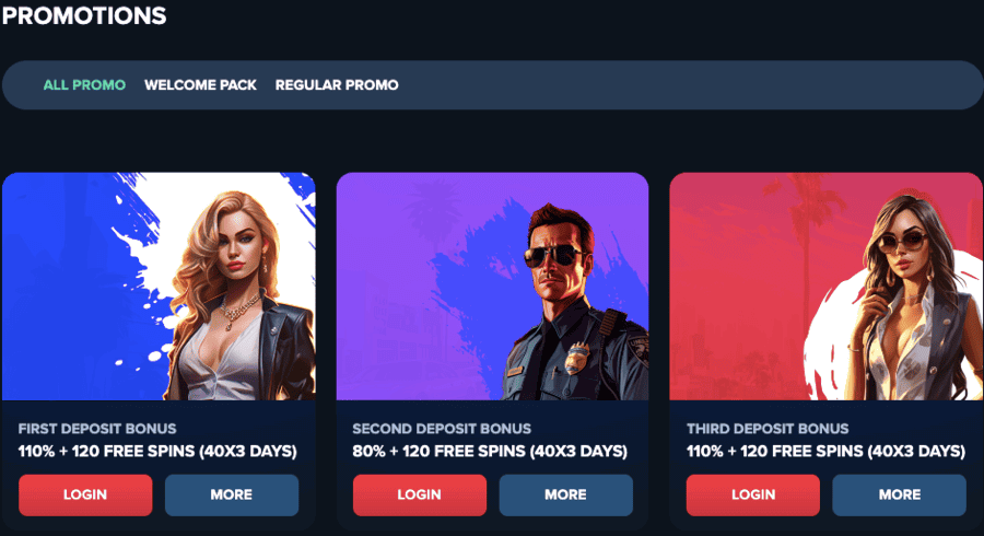 tripscasino welcome offers