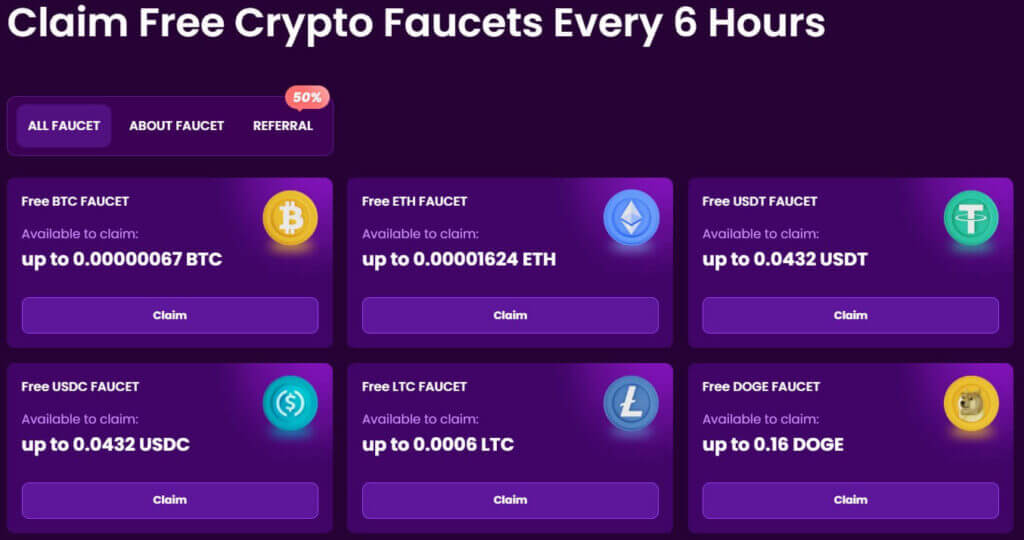 TrustDice crypto faucet bonus