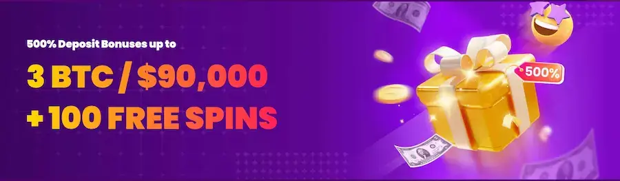 TrustDice - Welcome offer 3 BTC - $90,000 + 100 Free Spins