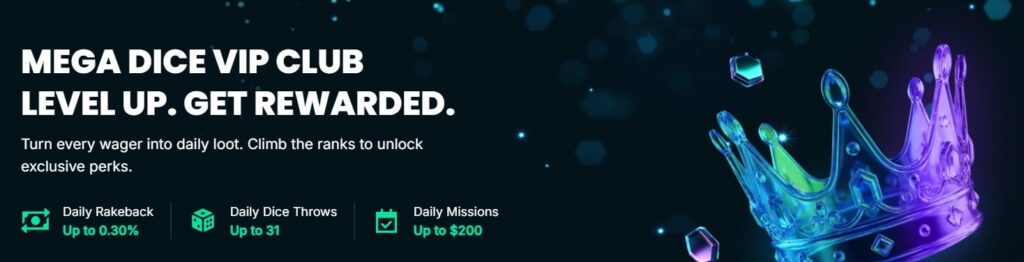 Mega Dice VIP program